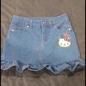 Sanrio Hello Kitty girls denim skirt size 6